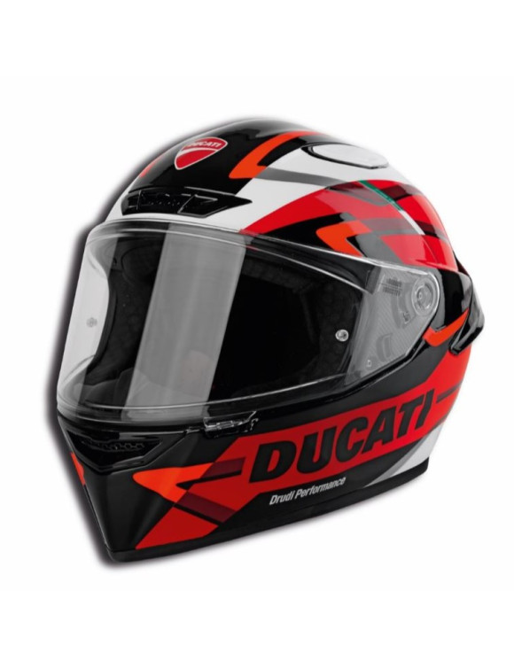 Original Ducati Logo Peak 2.0 Black/Red Full Face Motorcycle Helmet98109100