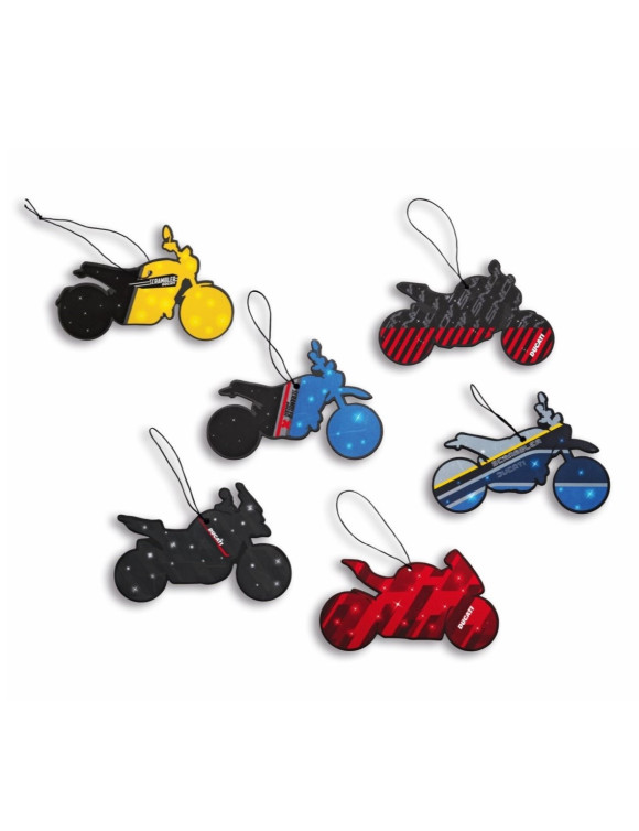 Juego 6 Piezas Tarjetas Hang-Tag Original Ducati 987704609 - 1