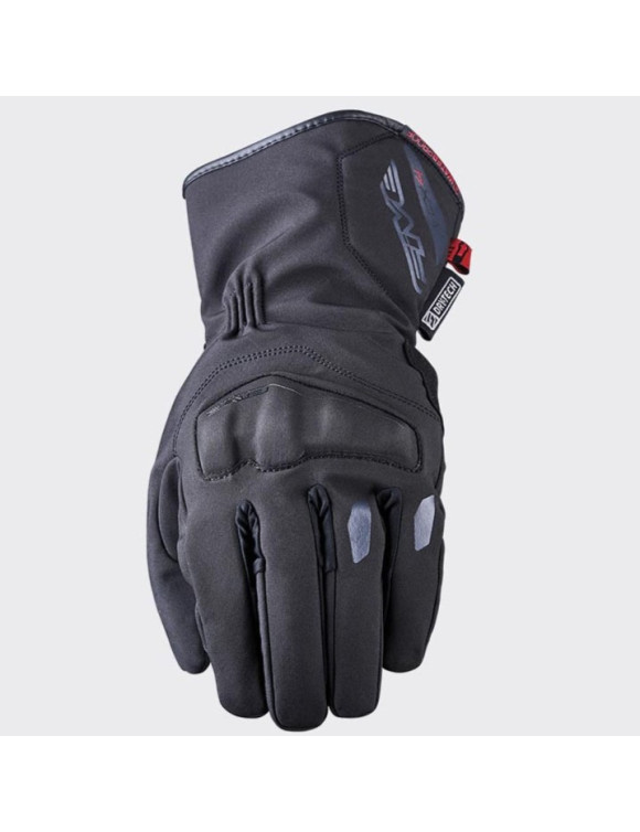 Five WFX4 WP Black Men's Winter Motorcycle Gloves 81311