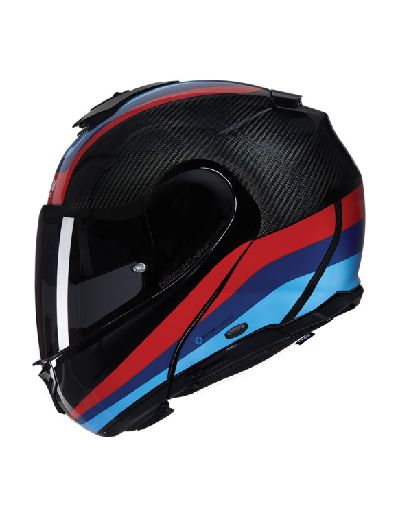 Modular Motorcycle Helmet X-Lite X-1005 Ultra Carbon Gran Tour 348 Black/Blue Glossy U15000836348