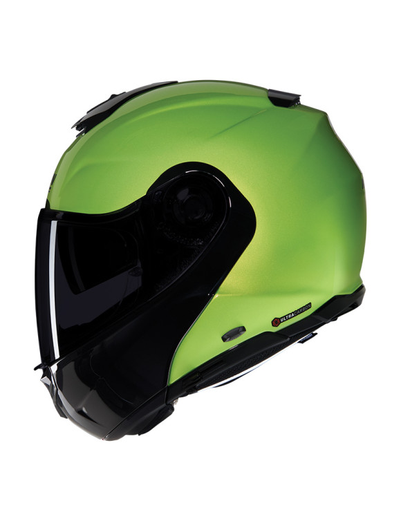 Modular Motorcycle Helmet X-Lite X-1005 Ultra Carbon Mivedi 329 Fluo Green/Black Glossy U15000925329