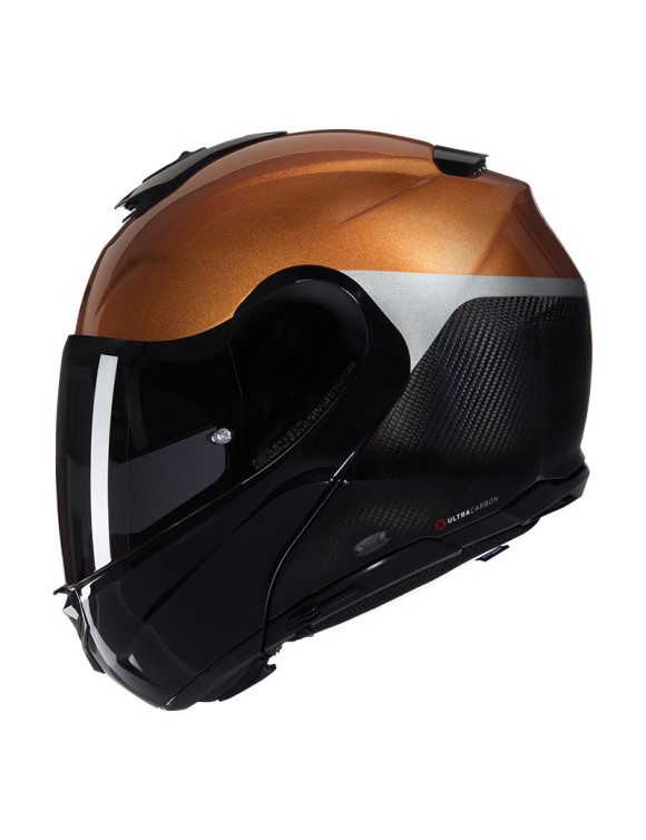 X-Lite X-1005 Ultra Carbon Modular Motorcycle Helmet Special Painting 343 Black/Ocher Glossy U15000730343