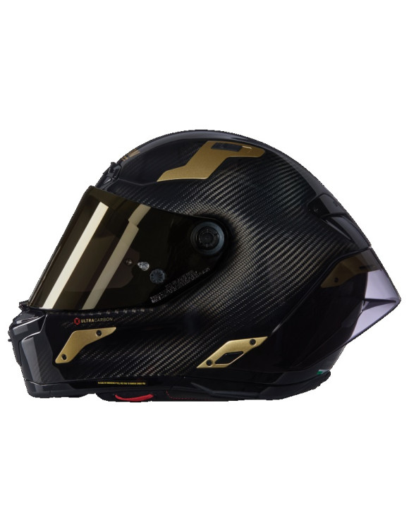 X-Lite X-804 RS Ultra Carbon Aureo 330 Black/Gold Glossy Full Face Motorcycle Helmet X84000860343