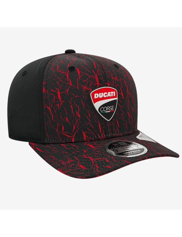 Cappellino Unisex Originale Ducati DC 950 Crinkle Black/Red 987712351 - 2