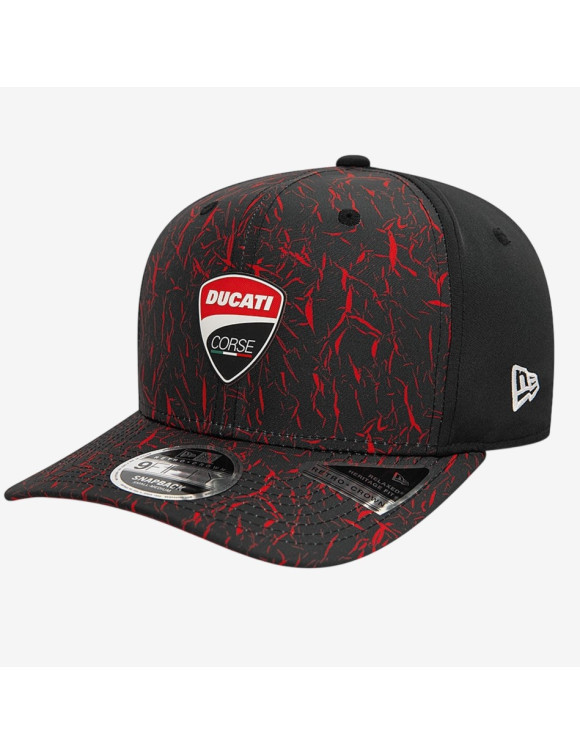 Cappellino Unisex Originale Ducati DC 950 Crinkle Black/Red 987712351 - 1