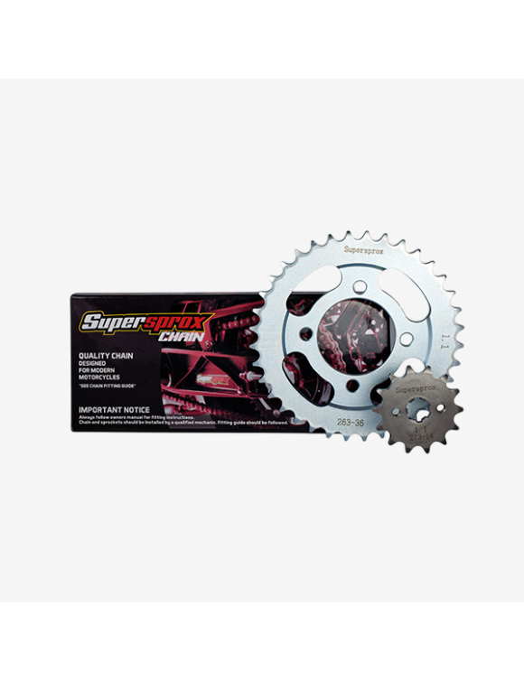 Chain and Sprocket Kit S-AC 14-46-428-122-C for Brixton 125cc Cromwell/Haycroft/Sunray/Rayburn/Felsberg