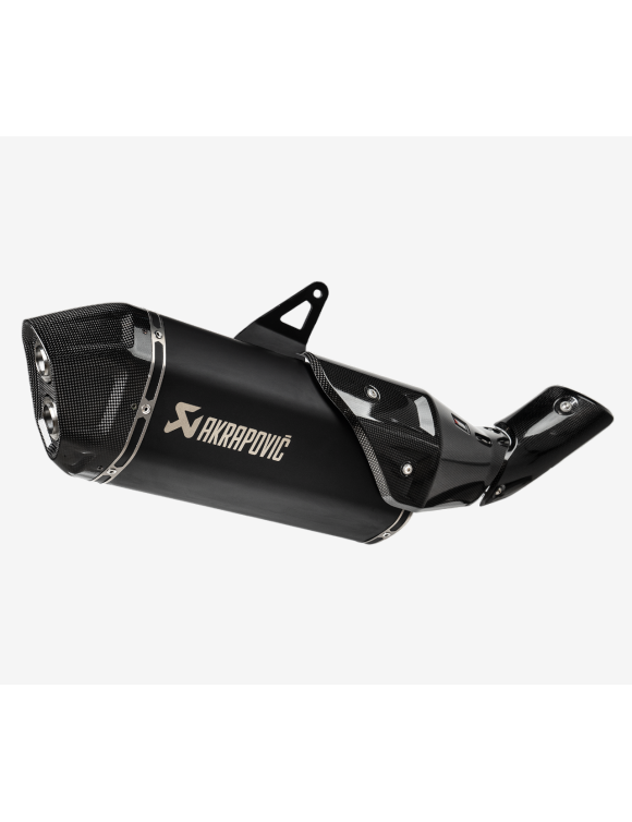 Titanium Slip-on Exhaust, Homologated, Black for Honda CRF1100L Africa Twin - Akrapovic S-H11SO4-HAFT