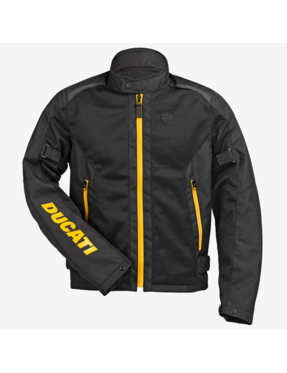 Men's Summer Motorcycle Jacket Ducati Speed Air C2 Black/Yellow 98108827 - 1