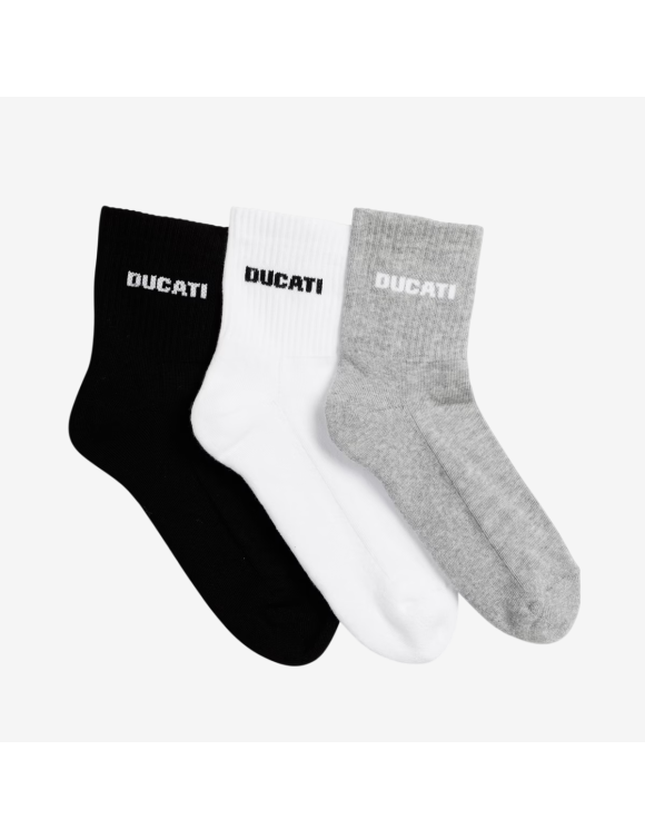 Set de 3 Pares de Calcetines Fitness Originales Ducati 98771065 - 1