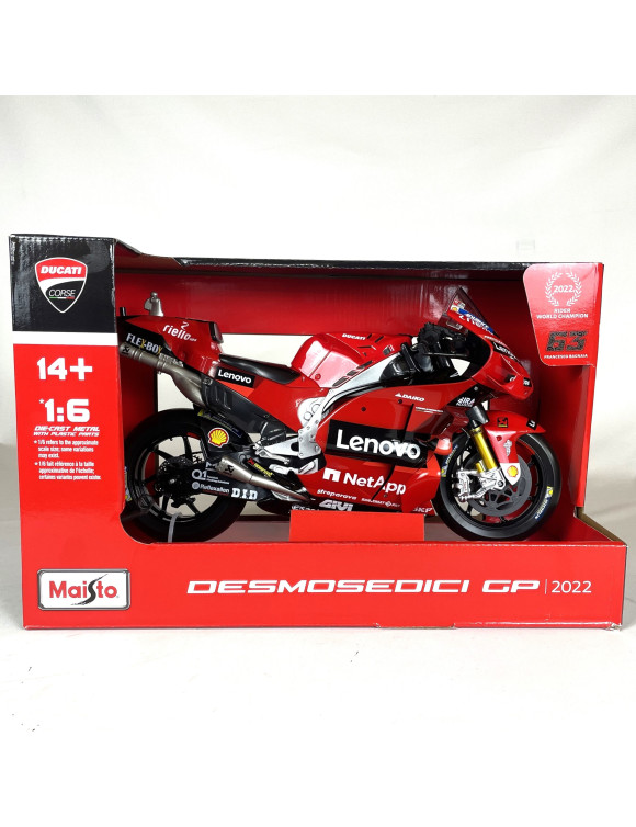 Modellino Moto Desmosedici GP Bagnaia 1:6 Ducati Lenovo Team 2022 987713752 - 2