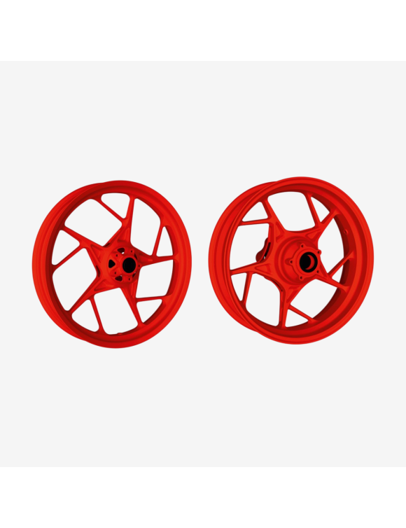 Cast Red Wheels, 96380231AB, Ducati Multistrada V4