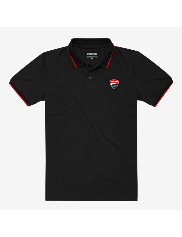 Original Ducati DC Logo Black Men's Polo T-Shirt 98771109 - 1