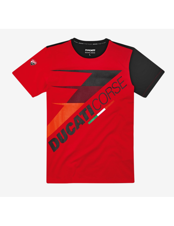 Camiseta para Hombre Original Ducati DC Speed Black/Red 98771078 - 1