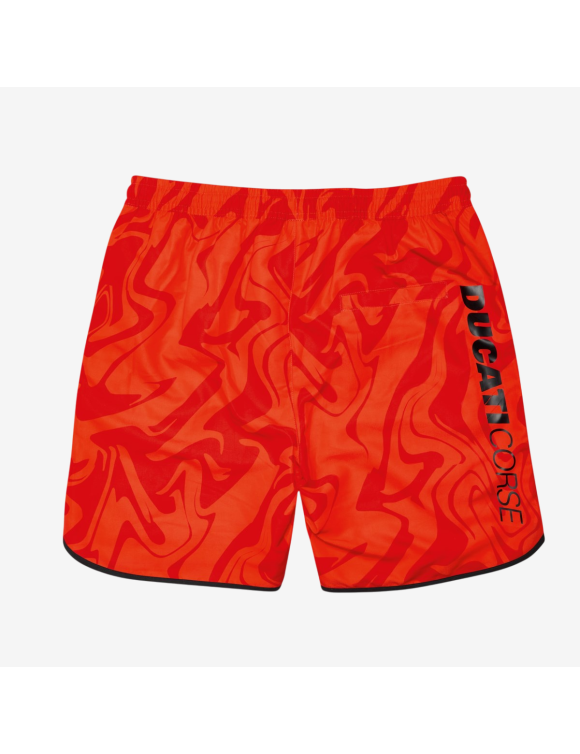 Original Ducati Herren Badehose DC AOP Rot 98771282 - 2