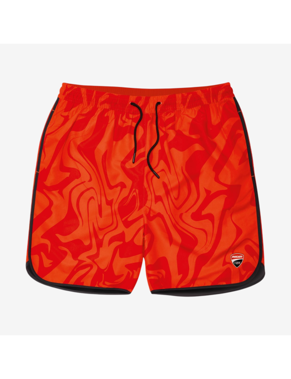 Original Ducati Herren Badehose DC AOP Rot 98771282 - 1