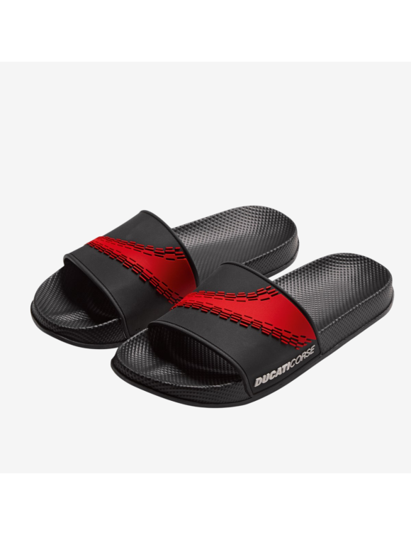 Chanclas Originales Ducati Corse Wake Negro/Rojo para Hombre 98771287 - 1