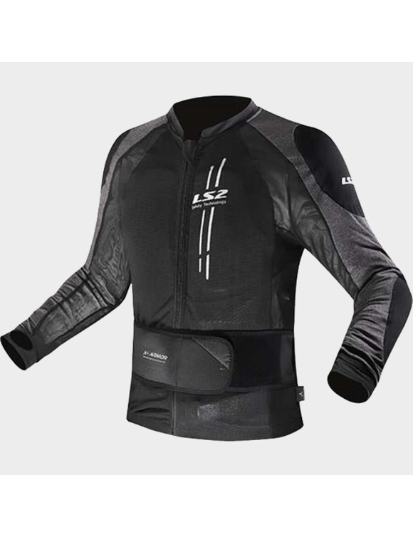 Veste de moto à 4 saisons masculines LS2 Black / Silver 64160F0112