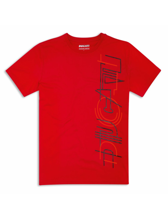 T-shirt da Uomo Originale Ducati Skyline Red 98770843 - 1