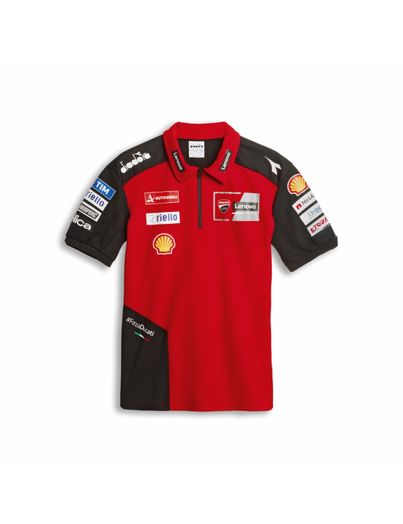 Polo da Uomo Originale Ducati GP Team Replica 25 Black/Red 98771315 - 1