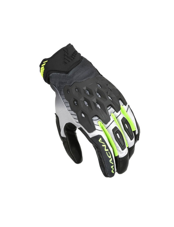 Guanti Moto da Uomo Estivi Macna Tanami Black/White/Yellow 1906259-187
