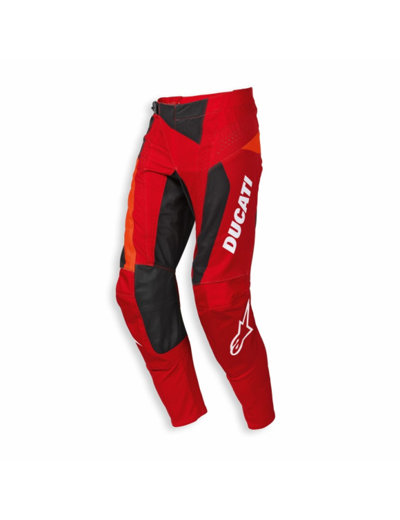 Pantalones de Moto Originales Ducati Desmo Negro/Rojo para Hombre 9810914 - 1