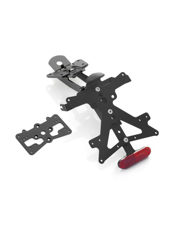 Kit support de plaque d'immatriculation FOX Rizoma PT226B - Noir anodisé