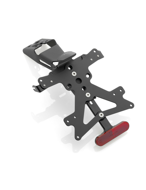 Kit support de plaque d'immatriculation FOX Rizoma PT229B - Noir anodisé