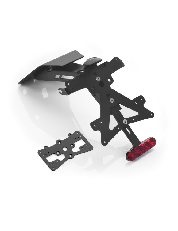 Kit support de plaque d'immatriculation Rizoma PT231B "FOX" - Noir Anodisé