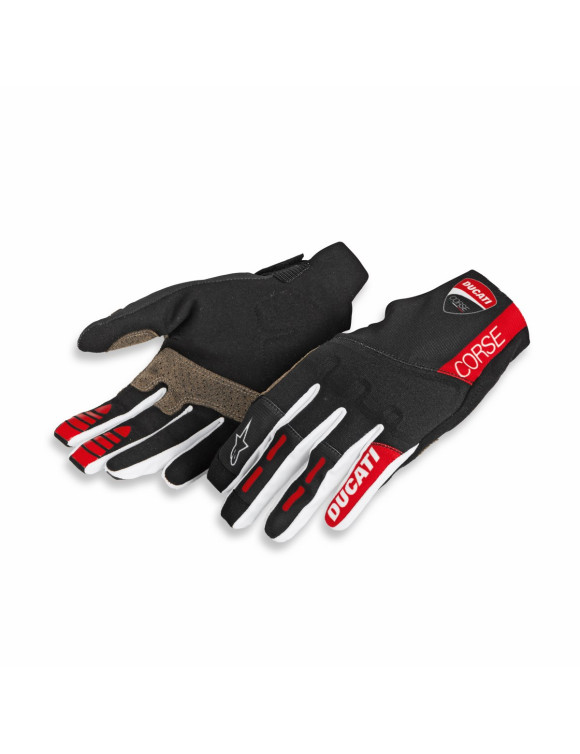 Guantes de Moto Originales Ducati Desmo Negro/Blanco/Rojo para Hombre 98109226 - 1