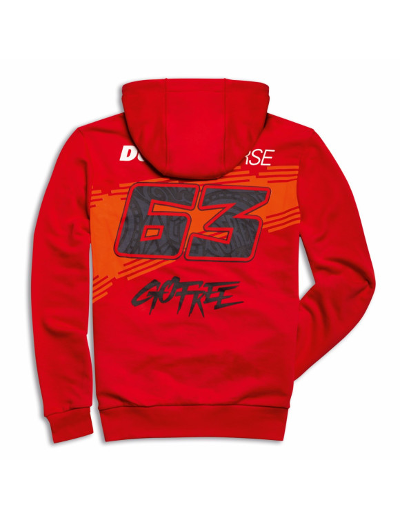 Sudadera Original Ducati Dual Pecco Roja para Hombre 98780000 - 2