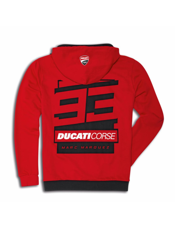 Sudadera Original Ducati Dual MM93 Negra/Roja para Hombre 98780096 - 2