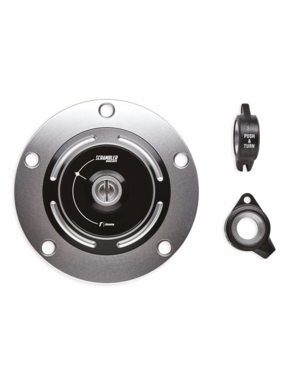 Tapón de depósito de aluminio de Full 97780072AA Ducati Scrambler 800-1100 - 1 Tapón de depósito de aluminio de Full 97780072AA Ducati Scrambler 800-1100 - 1