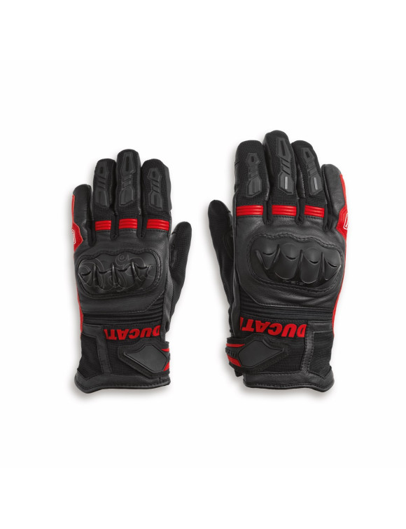 Original Ducati Tour C5 Damen Motorradhandschuhe Schwarz/Rot 98109104 - 3