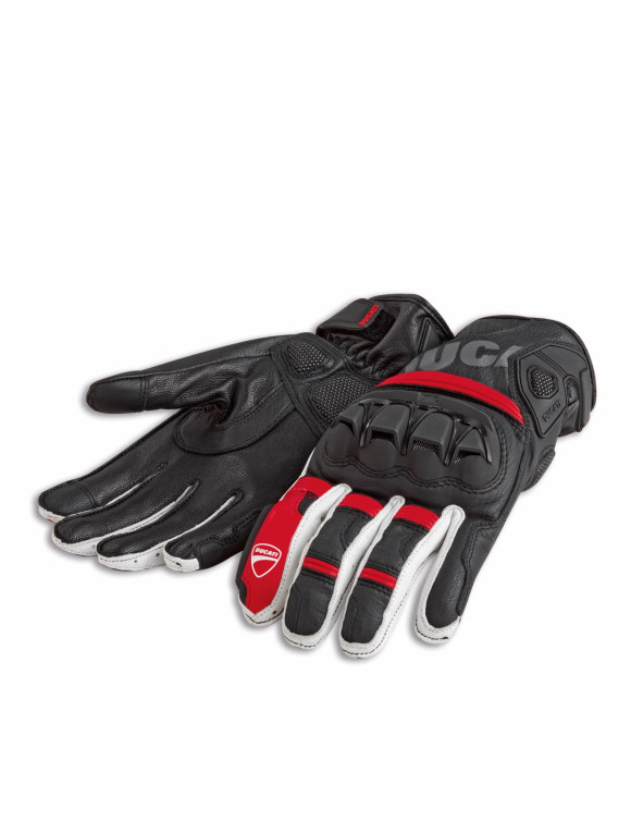 Original Ducati Sport C4 Textil/Leder Herren-Motorradhandschuhe 98107719 - 1