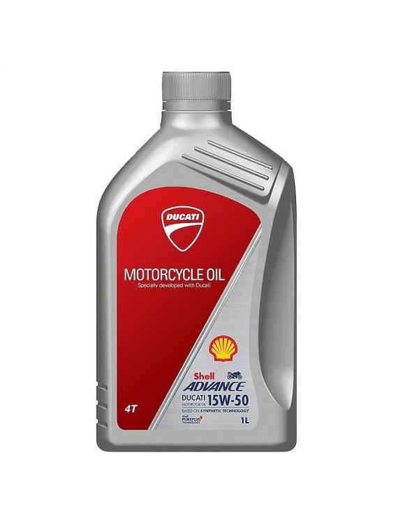 Olio Shell Advance 4t Ultra 15w-50 1 Lt 100% Sintetico Per Tutti I Motori Ducati 944650035