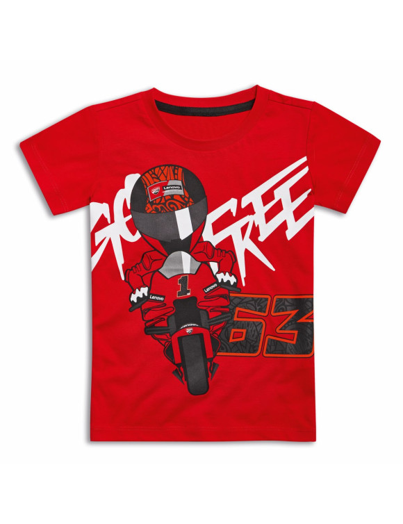 T-shirt Enfant Unisexe Original Ducati Dual Pecco Rouge 9878003 - 1
