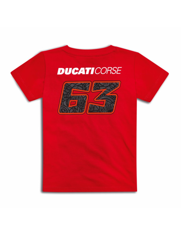 T-Shirt Unisex Bambino Originale Ducati Dual Pecco Red 9878003 - 2