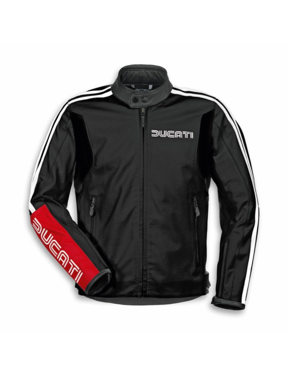 Giacca Moto da Uomo in Pelle Originale Ducati Heritage C3 Black 9810892 - 1