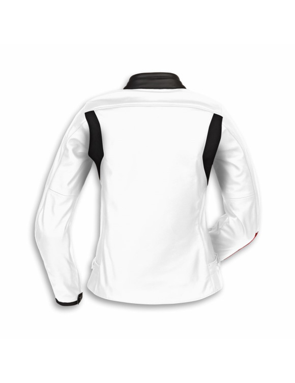 Ducati Heritage C3 Weiß Original Damen Leder Motorradjacke 9810894 - 2