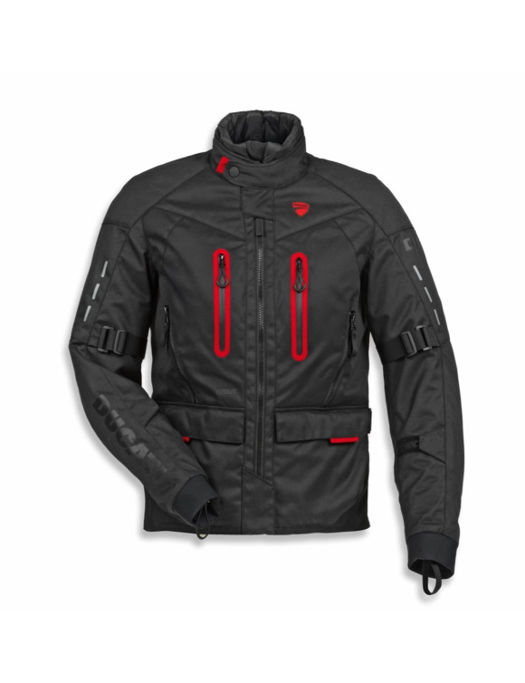 Giacca Moto da Uomo Originale Ducati Tour C5 Black/Red 98109235 - 1