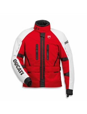 Chaqueta de Moto para Hombre Original Ducati Tour C5 Rojo/Blanco