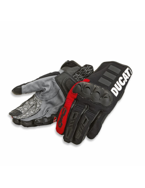 Guantes de Moto para Hombre Originales Ducati Atacama C3 Negro/Rojo 98109249 - 1 Guantes de Moto para Hombre Originales Ducati Atacama C3 Negro/Rojo 98109249 - 1