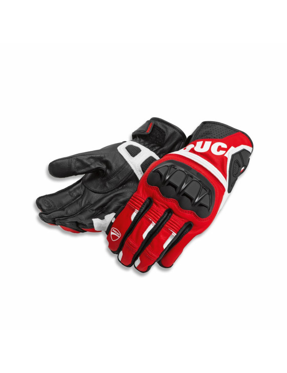 Ducati Sport C5 Men's Motorcycle Gloves, Black/Red 98109246 - 1