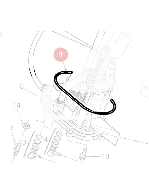 O-Ring Kraftstoffpumpe Ducati 88650481A - 1