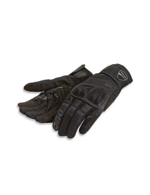 Guantes de Moto de Verano para Hombre Originales Ducati Summer C4 Negro 98109241 - 1 Guantes de Moto de Verano para Hombre Originales Ducati Summer C4 Negro 98109241 - 1