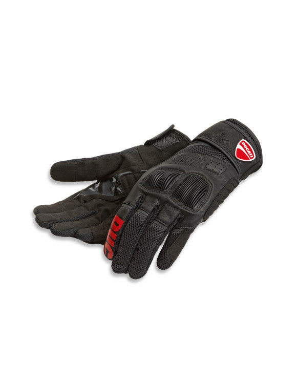 Guantes de Moto para Hombre Originales Ducati Summer C4 Negro/Rojo 98109240 - 1 Guantes de Moto para Hombre Originales Ducati Summer C4 Negro/Rojo 98109240 - 1