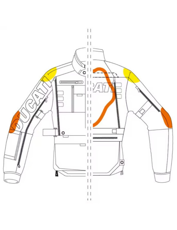 Ducati Explorer 2.0 Weiß/Rot Original Herren Motorradjacke 98109263 - 5 Ducati Explorer 2.0 Weiß/Rot Original Herren Motorradjacke 98109263 - 5