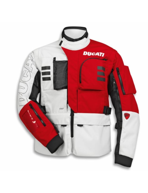 Ducati Explorer 2.0 Weiß/Rot Original Herren Motorradjacke 98109263 - 1 Ducati Explorer 2.0 Weiß/Rot Original Herren Motorradjacke 98109263 - 1