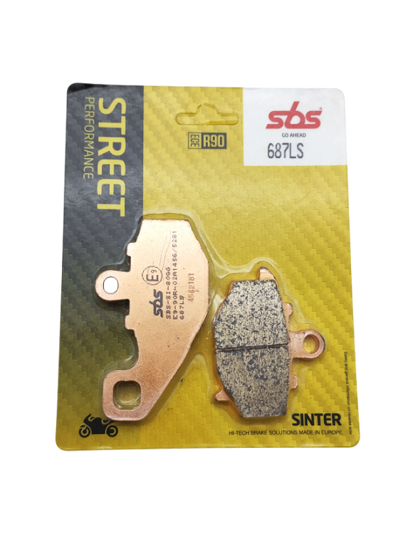 Paar SBS 687LS Hinterrad-Bremsbeläge für Kawasaki - Siehe Modellliste