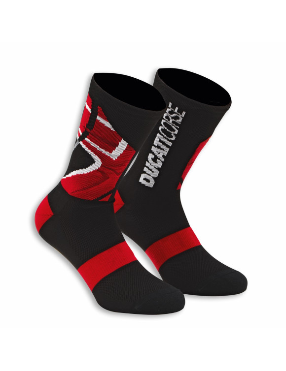 Calze Teniche Unisex Originali Ducati Corse MTB Black/Red 98108504 - 1 Calze Teniche Unisex Originali Ducati Corse MTB Black/Red 98108504 - 1
